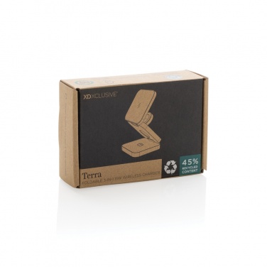 Logotrade profilprodukter bild: Terra 3 i 1 15W vikbar laddare i RCS återvunnet aluminium