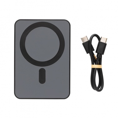 Logotrade kampanjprodukter bild: Magnetix 5.000mAh magnetisk powerbank, RCS återvunnen plast