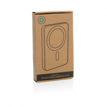 Logotrade presentreklam bild: Magnetix 5.000mAh magnetisk powerbank, RCS återvunnen plast
