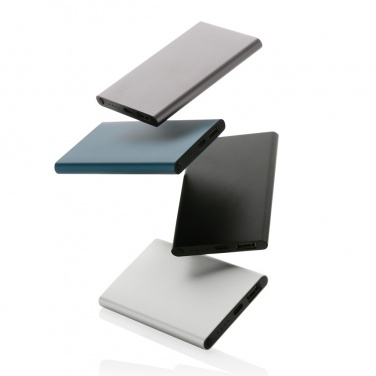 Logotrade kampanjprodukter bild: 4.000mAh powerbank, type C, RCS återvunnen plast/aluminium