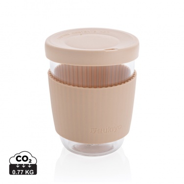Logotrade kampanjprodukter bild: Ukiyo borosilikatglas med silikonlock och sleeve