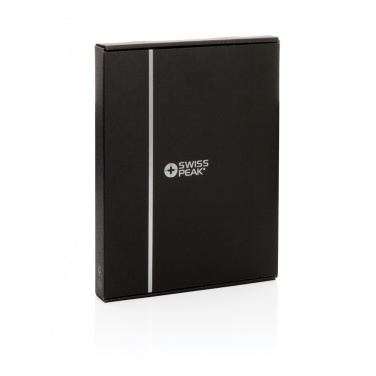 Logotrade kampanjprodukter bild: Swiss Peak Heritage A5 stenpapper portfolio i RCS PU