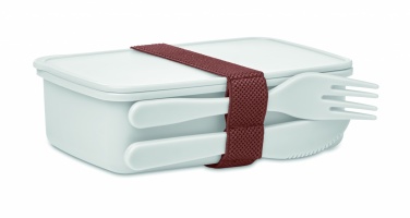 Logotrade reklamprodukter bild: Lunchlåda med bestick
