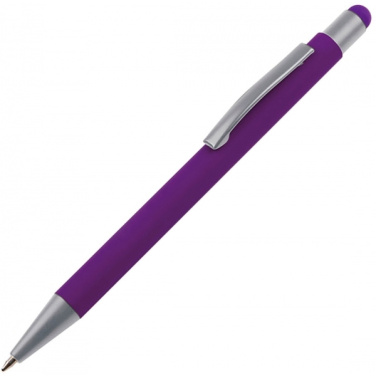 Logotrade profilprodukter bild: Metallkulpenna pekpenna soft touch SALT LAKE CITY
