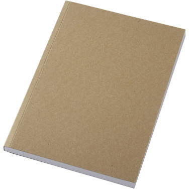Logotrade profilprodukter bild: Novella Austen A5 anteckningsbok med återvunnet mjukt omslag med kraftpapper, 100 ark