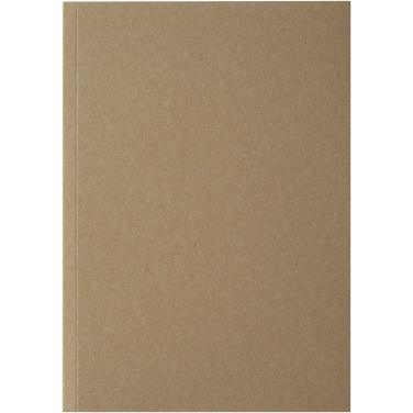 Logotrade profilprodukter bild: Novella Austen A5 anteckningsbok med återvunnet mjukt omslag med kraftpapper, 50 ark