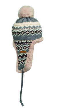 Logotrade profilprodukter bild: Stickad mössa med öronlapp