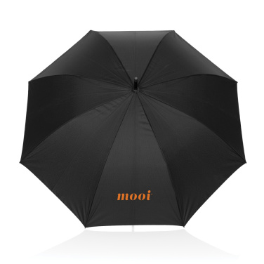 Logotrade profilprodukter bild: Swiss Peak Vero Aware™ RPET 25” paraply med lyxigt handtag