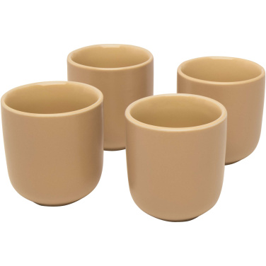 Logotrade profilreklam bild: Male fyra stycken 90 ml espressokopp