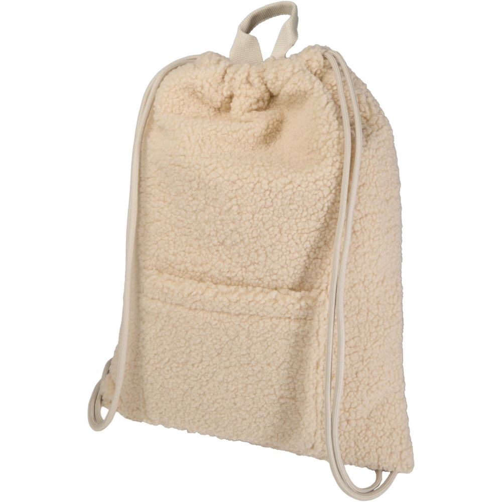 Logotrade kampanjprodukter bild: Bear ryggsäck med dragsko av GRS-certifierat återvunnet sherpa-material, 9 l