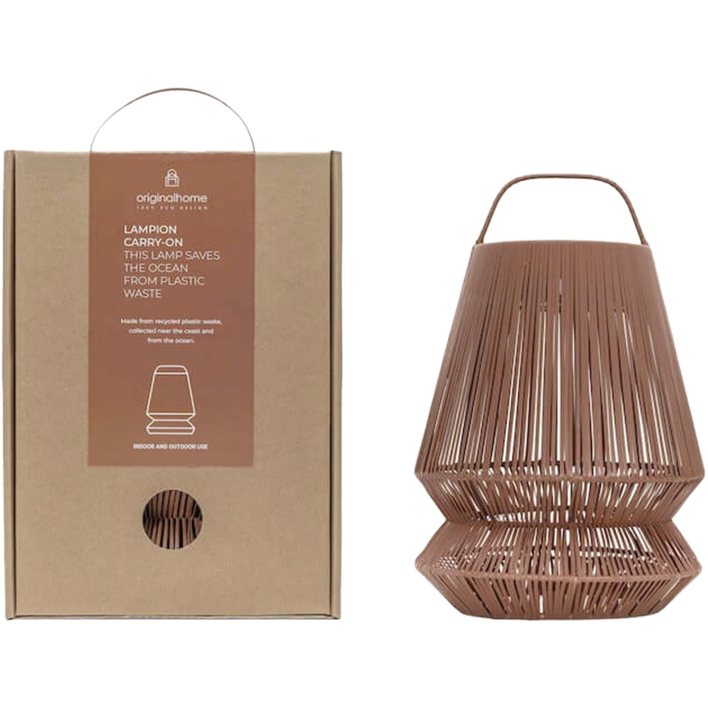 Logotrade reklamprodukter bild: Originalhome Lampion återvunnen bärbar lampskärm