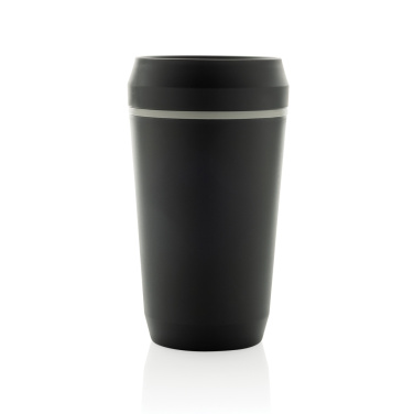 Logotrade profilreklam bild: Topl To Go-glas av återvunnen plast Patenterat 360-lock 354