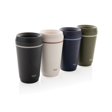 Logotrade kampanjprodukter bild: Topl To Go-glas av återvunnen plast Patenterat 360-lock 354