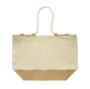 Logotrade profilprodukter bild: Strandväska i canvas/jute