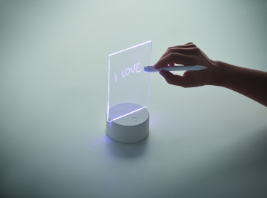 Logotrade profilprodukter bild: LED-belyst memoskylt