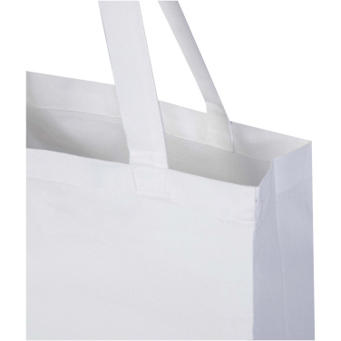 Logotrade presentreklam bild: Odisha 180 g/m² tygväska av ekologiskt OCS-material med bälg, 14 l