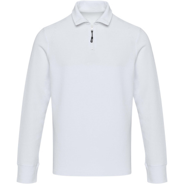 Logotrade kampanjprodukter bild: Zeus långärmad unisex piké med halv dragkedja
