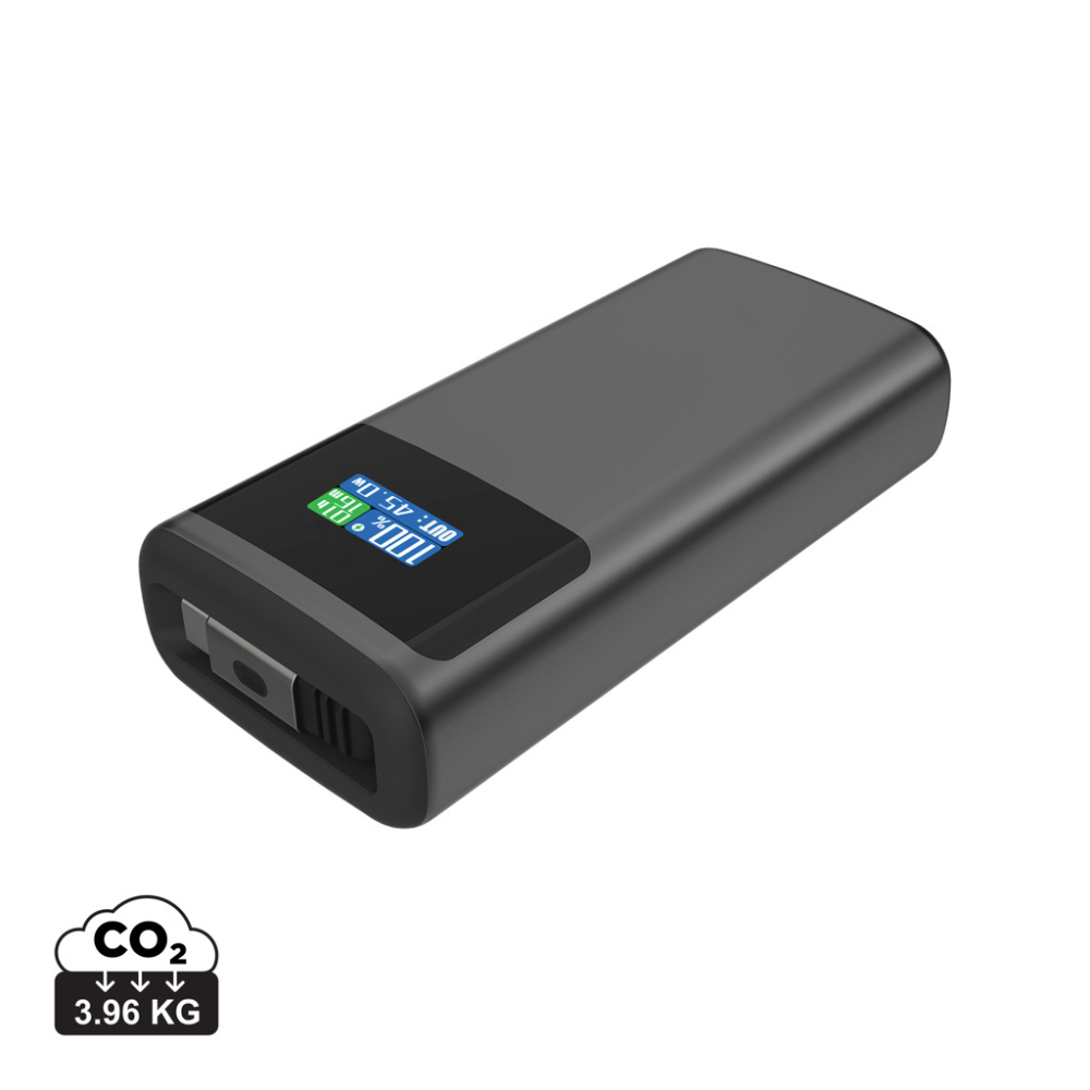 Logotrade profilprodukter bild: Quantom RCS ultrasnabb PD45W 10.000mAh powerbank med display