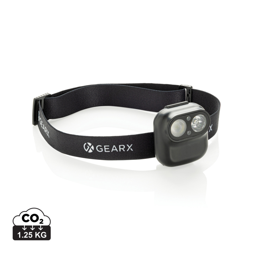 Logotrade kampanjprodukter bild: Gear X pannlampa med rörelsesensor, RCS rplast